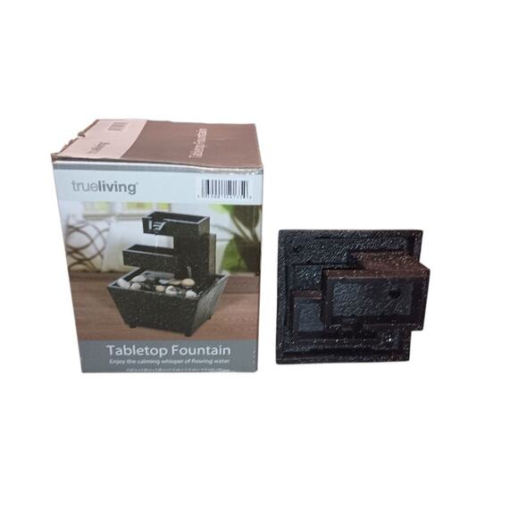 Tabletop Fountain 3 Tier Stone Falls~ True Living Calming Water Flow - Picture 5 of 7